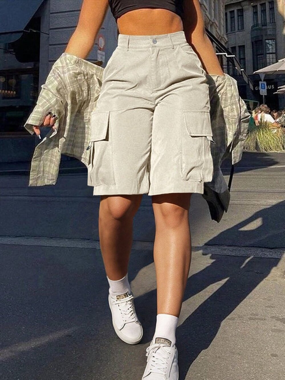 Casual Women's Multi-Pocket Cargo Shorts